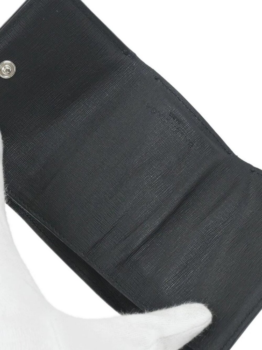 Balenciaga Black Leather Walle - Picture 9 of 15